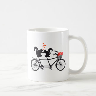Tandemfahrrad mit Eichhörnchen Tasse