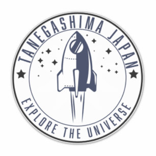 Tanegashima Japan Erforsche das Universum Aufkleber
