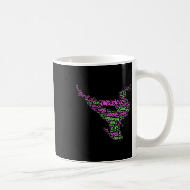 Tang Soo Do Girls Ausbildung für Kampfkunst Kaffeetasse (Rechts)