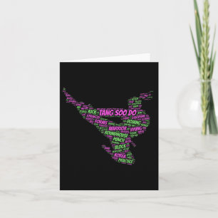 Tang Soo Do Girls Ausbildung für Kampfkunst Karte