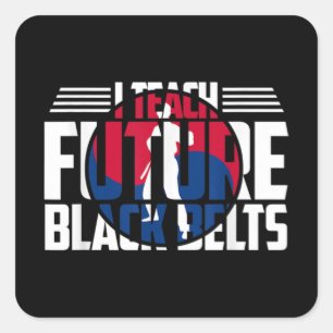 Tang Soo Do Instructor Martial Arts Teacher Korean Quadratischer Aufkleber