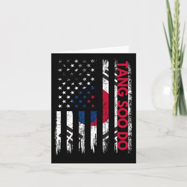 Tang Soo Do Karate Martial Arts Training Korean Fl Karte (Vorderseite)