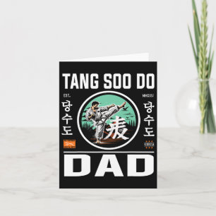 Tang Soo Do Karate-Vater für Kampfsport und Vater Karte