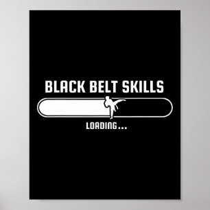 Tang Soo Do lustige Kinder Black Belt Fähigkeiten  Poster