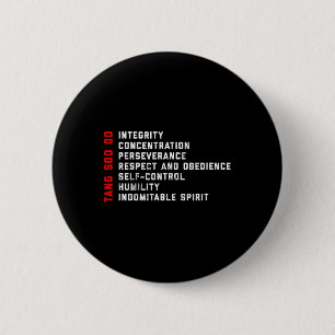 Tang Soo Do Martial Arts 7 Tenets Button
