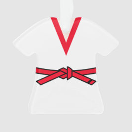 Tang Soo Do Roter Gürtel 1 Level Personalisiert Ornament