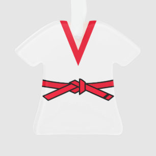 Tang Soo Do Roter Gürtel 1 Level Personalisiert Ornament