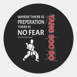 Tang Soo Do Shirt Karate Martial Arts Geschenke Tr Runder Aufkleber