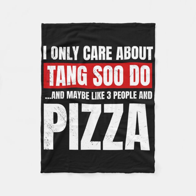 Tang Soo Do Sparring Martial Artist Karate Master Fleecedecke (Vorderseite)