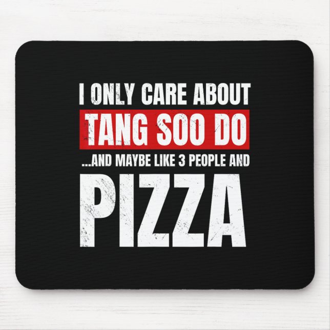 Tang Soo Do Sparring Martial Artist Karate Master Mousepad (Vorne)