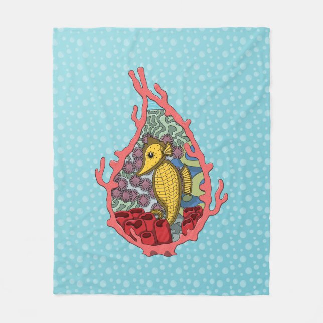 Tanga das Seepferd Fleece Blanket (Vorderseite)