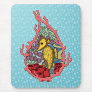 Tanga das Seepferdchen-Mausepad Mousepad