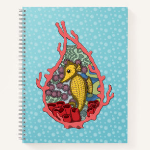 Tanga the Seepferd Spiral Notebook Notizbuch