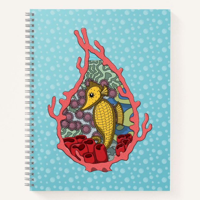 Tanga the Seepferd Spiral Notebook Notizbuch (Vorderseite)