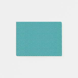 Tangare Turquoise und Teal Blau Wiederholungsmuste Post-it Klebezettel