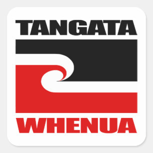 Tangata Whenua Quadratischer Aufkleber