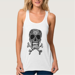 Tangellumpen und Kreuzknochen oben Tank Top