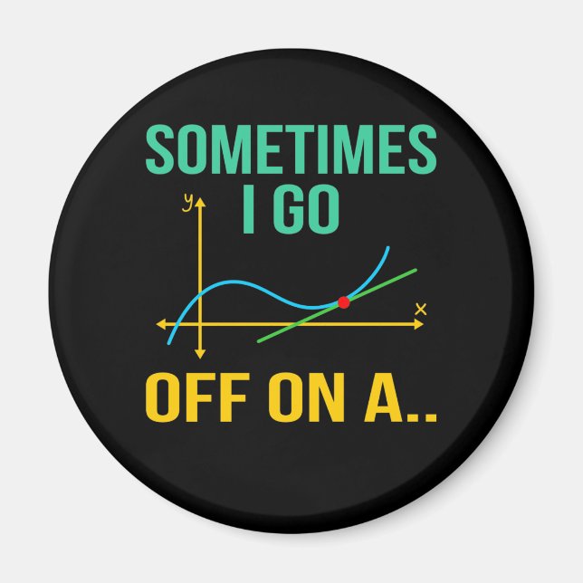 Tangent Mathematik Lehrer Mathematik Mathematik St Magnet (Vorne)