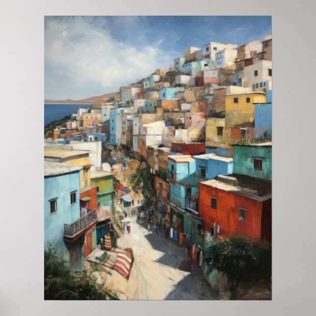 Tanger Marokko Malerei Art Print Poster (Vorne)