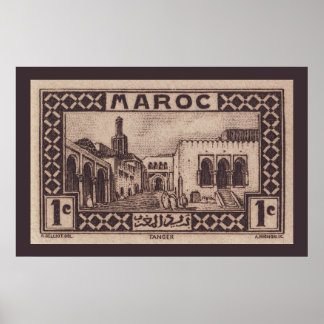 Tanger, Marokko - Poster