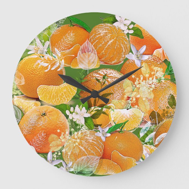 Tangerine Dreams Große Wanduhr (Vorderseite)