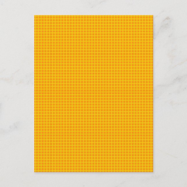 Tangerine-Karomuster Postkarte (Vorderseite)