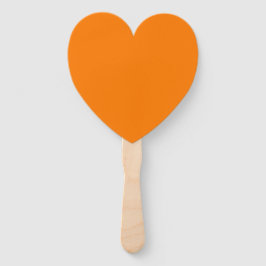 Tangerine Orange Heart Fan for Elegant Event Comfo Fächer