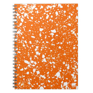Tangerine Splash Marmor Notizbuch Notizblock