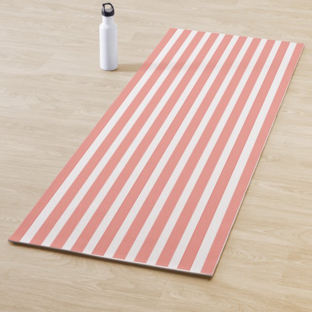 Tangerine Vertical Stripped Yoga Mat Yogamatte (Beispiel)