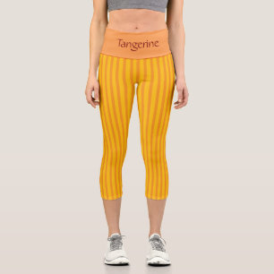 "TANGERINE" VON JEANIE DEE - PERSONALISIEREN SIE D CAPRI LEGGINGS