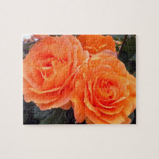 Tangerinen-Rosen, Puzzle, 20 x 25 cm, 110 Teile Puzzle