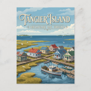 Tangier Island Virginia Postkarte