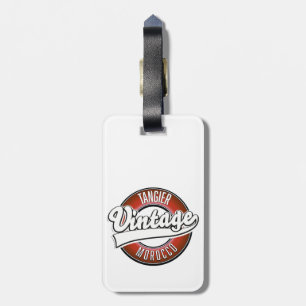 Tangier Marokko Vintage-Logo Gepäckanhänger