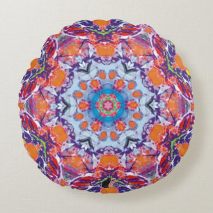 Tangiers Kaleidoscope Rundes Kissen