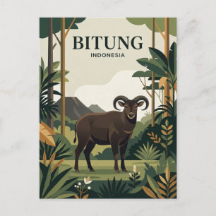 Tangkoko Naturreservat Indonesien Postkarte