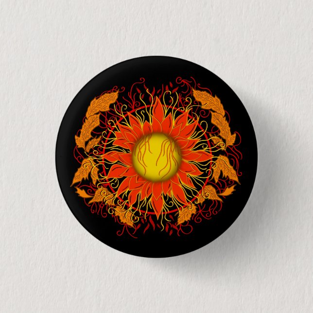Tangle Sun Button (Vorderseite)