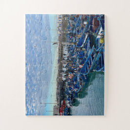 Tangled Blue Dreams – Fishing Boats of Essaouira Puzzle