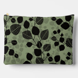 Tangled Canopy of Leaves XL black foliage Zubehörtasche