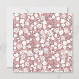 Tangled Foliage Canopy Botanicals Blush Art Card Feiertagskarte