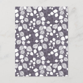 Tangled Foliage Canopy Deep Contrast Botanicals  Postkarte