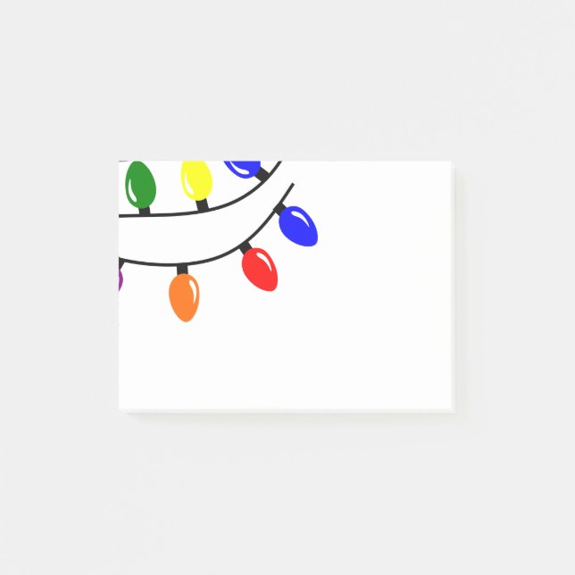 Tangled Lights Post-it Notes Klebezettel (Vorderseite)