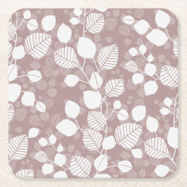 Tangled Poetic Canopy XL whisper grey silhouette Rechteckiger Pappuntersetzer