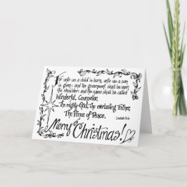 Tangled Religious Christmas Card Feiertagskarte