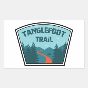 Tanglefoot Trail Rechteckiger Aufkleber