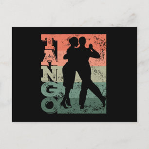 Tango Argentino Retro Vintage Tango Vals Tango Postkarte