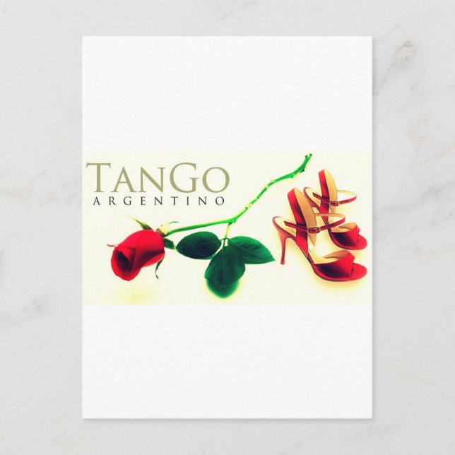 Tango argentino Vintag Postkarte (Vorderseite)