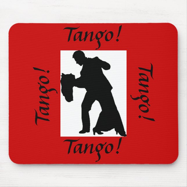 Tango! Ballroom Dance Couple Mousepad - Red (Vorne)