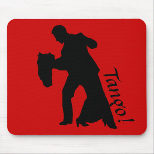 Tango! Ballroom Dance Couple Silhouette Mousepad