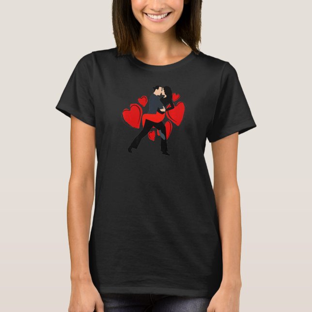 Tango Ballroom Dancing Dance Music Boogie Fox Trot T-Shirt (Vorderseite)