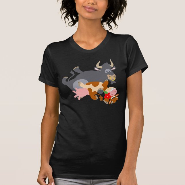 Tango! (Cartoon Bullen und Kuh) Frauen T - Shirt (Vorderseite)